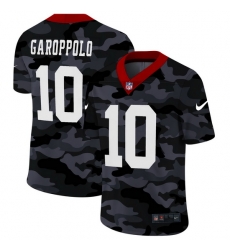 San Francisco 49ers 10 Jimmy Garoppolo Men Nike 2020 Black CAMO Vapor Untouchable Limited Stitched NFL Jersey San Francisco 49ers 10 Jimmy Garoppolo Men Nike 2020 Black CAMO Vapor Untouchable Limited Stitched NFL Jersey