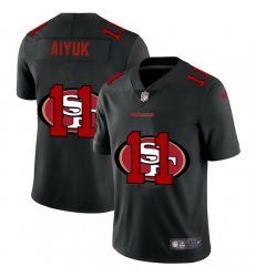 San Francisco 49ers 11 Brandon Aiyuk Men Nike Team Logo Dual Overlap Limited NFL Jersey Black San Francisco 49ers 11 Brandon Aiyuk Men Nike Team Logo Dual Overlap Limited NFL Jersey Black