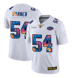 San Francisco 49ers 54 Fred Warner Men White Nike Multi Color 2020 NFL Crucial Catch Limited NFL Jersey San Francisco 49ers 54 Fred Warner Men White Nike Multi Color 2020 NFL Crucial Catch Limited NFL Jersey