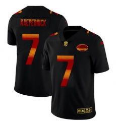 San Francisco 49ers 7 Colin Kaepernick Men Black Nike Red Orange Stripe Vapor Limited NFL Jersey San Francisco 49ers 7 Colin Kaepernick Men Black Nike Red Orange Stripe Vapor Limited NFL Jersey