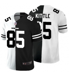 San Francisco 49ers 85 George Kittle Men Black V White Peace Split Nike Vapor Untouchable Limited NFL Jersey San Francisco 49ers 85 George Kittle Men Black V White Peace Split Nike Vapor Untouchable Limited NFL Jersey