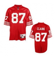 San Francisco 49ers Dwight Clark 87 Throwback Red Jersey San Francisco 49ers Dwight Clark 87 Throwback Red Jersey