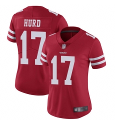 49ers 17 Jalen Hurd Red Team Color Women Stitched Football Vapor Untouchable Limited Jersey 49ers 17 Jalen Hurd Red Team Color Women Stitched Football Vapor Untouchable Limited Jersey