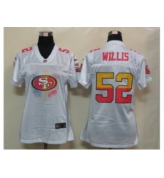 Nike Womens San Francisco 49ers #52 Willis White Jerseys Nike Womens San Francisco 49ers #52 Willis White Jerseys