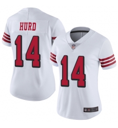 Women 49ers 14 Jalen Hurd White Rush Stitched Football Vapor Untouchable Limited Jersey Women 49ers 14 Jalen Hurd White Rush Stitched Football Vapor Untouchable Limited Jersey