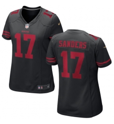 Women 49ers 17 Emmanuel Sanders Black Stitched NFL Jersey Women 49ers 17 Emmanuel Sanders Black Stitched NFL Jersey