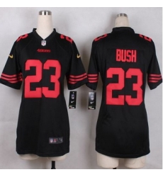Women New 49ers #23 Reggie Bush Black Alternate Stitched NFL Elite Jersey Women New 49ers #23 Reggie Bush Black Alternate Stitched NFL Elite Jersey