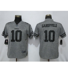 Women Nike 49ers 10 Jimmy Garoppolo Gray Gridiron Gray Women Vapor Untouchable Limited Jersey Women Nike 49ers 10 Jimmy Garoppolo Gray Gridiron Gray Women Vapor Untouchable Limited Jersey