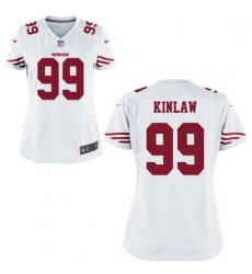 Women Nike 49ers 99 Javon Kinlaw White Game Stitched NFL Jersey Women Nike 49ers 99 Javon Kinlaw White Game Stitched NFL Jersey