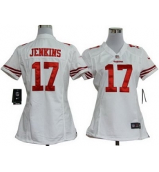 Women Nike San Francisco 49ers 17# Jenkins Authentic White Jersey Women Nike San Francisco 49ers 17# Jenkins Authentic White Jersey