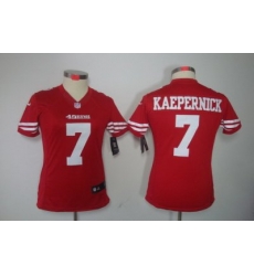 Women Nike San Francisco 49ers 7 Colin Kaepernick Red Color LIMITED NFL Jerseys Women Nike San Francisco 49ers 7 Colin Kaepernick Red Color LIMITED NFL Jerseys