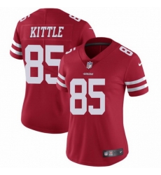 Women Nike San Francisco 49ers 85 George Kittle Red Vapor Untouchable Limited NFL Jersey Women Nike San Francisco 49ers 85 George Kittle Red Vapor Untouchable Limited NFL Jersey