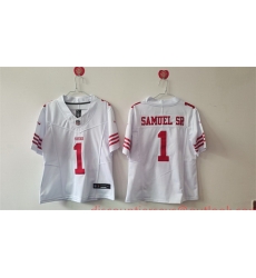 Women San Francisco 49ers 1 Deebo Samuel Sr White F U S E Vapor Untouchable Stitched Jersey Women San Francisco 49ers 1 Deebo Samuel Sr White F U S E Vapor Untouchable Stitched Jersey