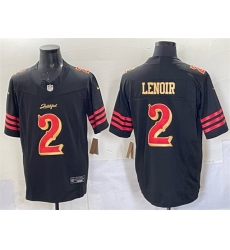 Women San Francisco 49ers 2 Deommodore Lenoir Black 2025 F U S E Rivalries Vapor Limited Stitched Football Jersey