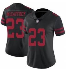 Women San Francisco 49ers 23 Christian McCaffrey Black Vapor Untouchable Stitched Jersey Women San Francisco 49ers 23 Christian McCaffrey Black Vapor Untouchable Stitched Jersey