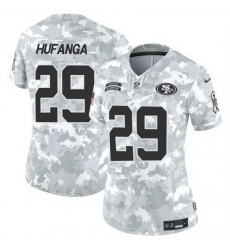 Women San Francisco 49ers 29 Talanoa Hufanga 2024 F U S E Arctic Camo Salute To Service Limited Stitched Jersey Women San Francisco 49ers 29 Talanoa Hufanga 2024 F U S E Arctic Camo Salute To Service Limited Stitched Jersey