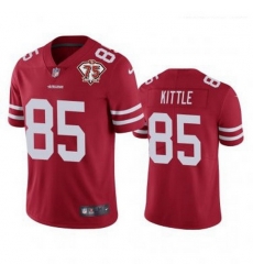 Women San Francisco 49ers 85 George Kittle Red 75th Anniversary Jersey Women San Francisco 49ers 85 George Kittle Red 75th Anniversary Jersey