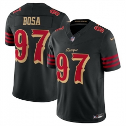 Women San Francisco 49ers 97 Nick Bosa Black 2025 F U S E Rivalries Vapor Limited Stitched Football Jersey