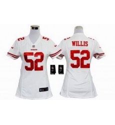 Womens Nike San Francisco 49ers 52 Willis White Nike NFL Jerseys Womens Nike San Francisco 49ers 52 Willis White Nike NFL Jerseys