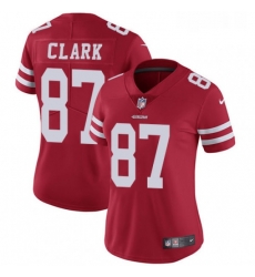 Womens Nike San Francisco 49ers 87 Dwight Clark Elite Red Team Color NFL Jersey Womens Nike San Francisco 49ers 87 Dwight Clark Elite Red Team Color NFL Jersey