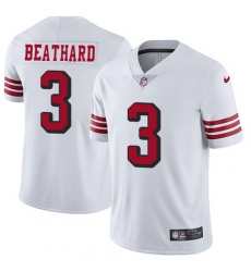 Nike 49ers #3 C J Beathard White Rush Youth Stitched NFL Vapor Untouchable Limited Jersey Nike 49ers #3 C J Beathard White Rush Youth Stitched NFL Vapor Untouchable Limited Jersey