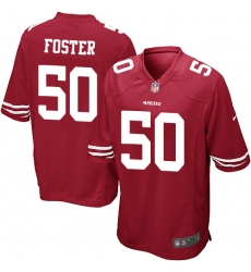 Nike 49ers #50 Reuben Foster Red Team Color Youth Stitched NFL Elite Jersey Nike 49ers #50 Reuben Foster Red Team Color Youth Stitched NFL Elite Jersey