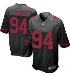 Nike 49ers #94 Solomon Thomas Black Alternate Youth Stitched NFL Elite Jersey Nike 49ers #94 Solomon Thomas Black Alternate Youth Stitched NFL Elite Jersey