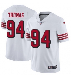 Nike 49ers #94 Solomon Thomas White Rush Youth Stitched NFL Vapor Untouchable Limited Jersey Nike 49ers #94 Solomon Thomas White Rush Youth Stitched NFL Vapor Untouchable Limited Jersey