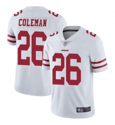 Youth 49ers 26 Tevin Coleman White Stitched Football Vapor Untouchable Limited Jersey Youth 49ers 26 Tevin Coleman White Stitched Football Vapor Untouchable Limited Jersey