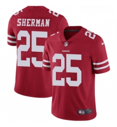 Youth Nike San Francisco 49ers 25 Richard Sherman Red Team Color Vapor Untouchable Limited Player NFL Jersey Youth Nike San Francisco 49ers 25 Richard Sherman Red Team Color Vapor Untouchable Limited Player NFL Jersey
