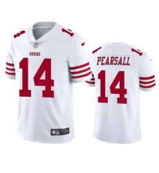 Youth San Francisco 49ers 14 Ricky Pearsall White 2024 Draft Vapor Untouchable Limited Stitched Football Jersey Youth San Francisco 49ers 14 Ricky Pearsall White 2024 Draft Vapor Untouchable Limited Stitched Football Jersey