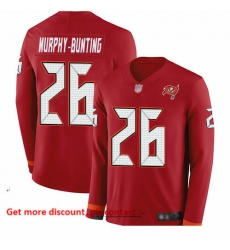 Buccaneers 26 Sean Murphy Bunting Red Team Color Men Stitched Football Limited Therma Long Sleeve Jersey Buccaneers 26 Sean Murphy Bunting Red Team Color Men Stitched Football Limited Therma Long Sleeve Jersey