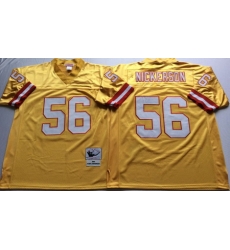 Buccaneers 56 Hardy Nickerson Yellow Throwback Jersey