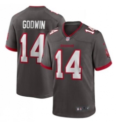 Men Buccaneers 14 Chris Godwin Pewter Gray Stitched NFL Jersey Men Buccaneers 14 Chris Godwin Pewter Gray Stitched NFL Jersey