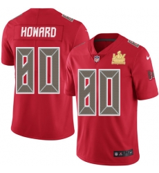 Men Nike Tampa Bay Buccaneers 80 O J Howard Red Men Super Bowl LV Champions Patch Stitched NFL Limited Rush Jersey Men Nike Tampa Bay Buccaneers 80 O J Howard Red Men Super Bowl LV Champions Patch Stitched NFL Limited Rush Jersey