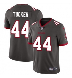 Men Tampa Bay Buccaneers 44 Sean Tucker Grey Vapor Limited Stitched Jersey Men Tampa Bay Buccaneers 44 Sean Tucker Grey Vapor Limited Stitched Jersey