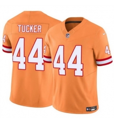 Men Tampa Bay Buccaneers 44 Sean Tucker Orange F U S E Throwback Limited Stitched Jersey Men Tampa Bay Buccaneers 44 Sean Tucker Orange F U S E Throwback Limited Stitched Jersey