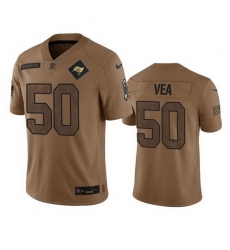 Men Tampa Bay Buccaneers 50 Vita Vea 2023 Brown Salute To Service Limited Stitched Jersey Men Tampa Bay Buccaneers 50 Vita Vea 2023 Brown Salute To Service Limited Stitched Jersey