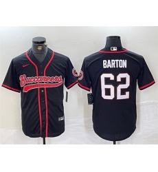 Men Tampa Bay Buccaneers 62 Graham Barton Black Cool Base Stitched Baseball Jersey Men Tampa Bay Buccaneers 62 Graham Barton Black Cool Base Stitched Baseball Jersey