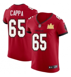 Men Tampa Bay Buccaneers 65 Alex Cappa Men Super Bowl LV Champions Patch Nike Red Vapor Elite Jersey Men Tampa Bay Buccaneers 65 Alex Cappa Men Super Bowl LV Champions Patch Nike Red Vapor Elite Jersey
