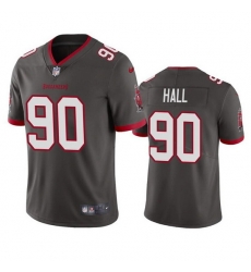 Men Tampa Bay Buccaneers 90 Logan Hall Grey Vapor Untouchable Limited Stitched Jersey Men Tampa Bay Buccaneers 90 Logan Hall Grey Vapor Untouchable Limited Stitched Jersey