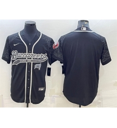 Men Tampa Bay Buccaneers Blank Black Reflective With Patch Cool Base Stitched Baseball Jersey Men Tampa Bay Buccaneers Blank Black Reflective With Patch Cool Base Stitched Baseball Jersey