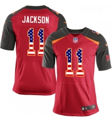 Mens Nike Tampa Bay Buccaneers 11 DeSean Jackson Elite Red Home USA Flag Fashion NFL Jersey Mens Nike Tampa Bay Buccaneers 11 DeSean Jackson Elite Red Home USA Flag Fashion NFL Jersey