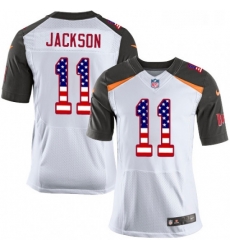Mens Nike Tampa Bay Buccaneers 11 DeSean Jackson Elite White Road USA Flag Fashion NFL Jersey Mens Nike Tampa Bay Buccaneers 11 DeSean Jackson Elite White Road USA Flag Fashion NFL Jersey