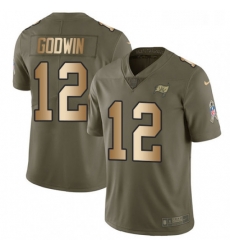 Mens Nike Tampa Bay Buccaneers 12 Chris Godwin Limited OliveGold 2017 Salute to Service NFL Jersey Mens Nike Tampa Bay Buccaneers 12 Chris Godwin Limited OliveGold 2017 Salute to Service NFL Jersey