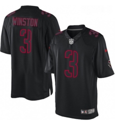 Mens Nike Tampa Bay Buccaneers 3 Jameis Winston Limited Black Impact NFL Jersey Mens Nike Tampa Bay Buccaneers 3 Jameis Winston Limited Black Impact NFL Jersey