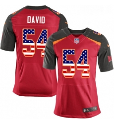 Mens Nike Tampa Bay Buccaneers 54 Lavonte David Elite Red Home USA Flag Fashion NFL Jersey Mens Nike Tampa Bay Buccaneers 54 Lavonte David Elite Red Home USA Flag Fashion NFL Jersey