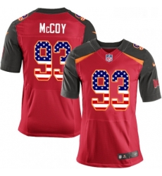 Mens Nike Tampa Bay Buccaneers 93 Gerald McCoy Elite Red Home USA Flag Fashion NFL Jersey Mens Nike Tampa Bay Buccaneers 93 Gerald McCoy Elite Red Home USA Flag Fashion NFL Jersey