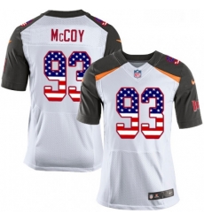 Mens Nike Tampa Bay Buccaneers 93 Gerald McCoy Elite White Road USA Flag Fashion NFL Jersey Mens Nike Tampa Bay Buccaneers 93 Gerald McCoy Elite White Road USA Flag Fashion NFL Jersey