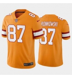 Men's Tampa Bay Buccaneers #87 Rob Gronkowski Orange Vapor Untouchable Limited Stitched Jersey Men's Tampa Bay Buccaneers #87 Rob Gronkowski Orange Vapor Untouchable Limited Stitched Jersey